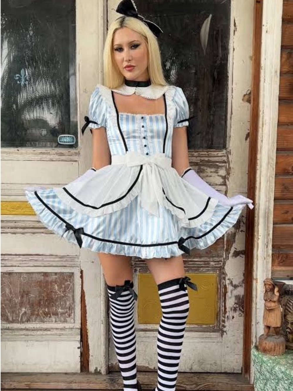 Dolls Kill Alice in Wonderland Costume Dress with Accessories